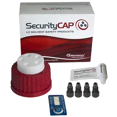 SecurityCAP Mobile Phase Starter Kit, 5-port GL45 Cap and 6-month Safety Filter, Ea