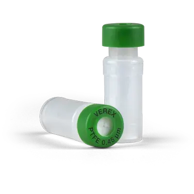 Verex Filter Vial Kit, PTFE 0.45µm,, Snap Cap with PTFE/Silicone, preSlit, 100/Pk