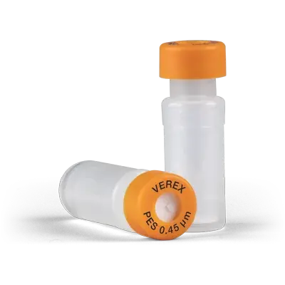 Verex Filter Vial Kit, PES 0.45µm,, Snap Cap with PTFE/Silicone, preSlit, 100/Pk
