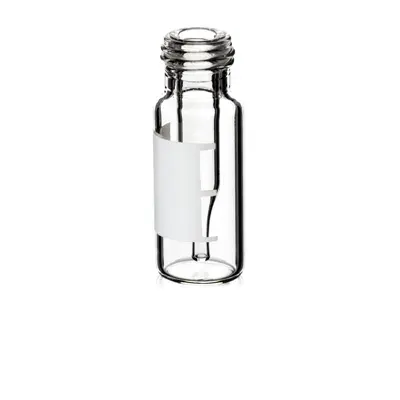 Verex Vial Kit, 9mm, µVial i3 (Qsert), Clear 33 w/ Patch + PTFE/Silicone, 100/Pk