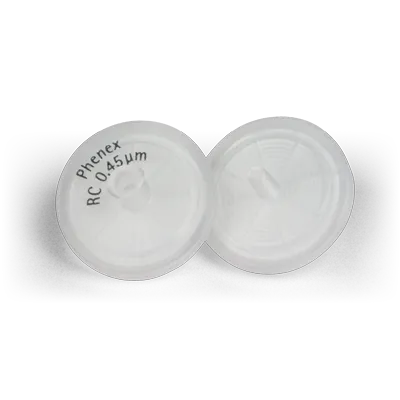 Phenex-RC Syringe Filters, 15 mm dia., 0.45 µm, Non-Sterile, Luer/Slip, 500/Pk