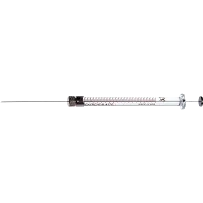 Hamilton Manual Syringe, Removable Needle, 1701RN (26s/2in/2), 10 µL, Ea