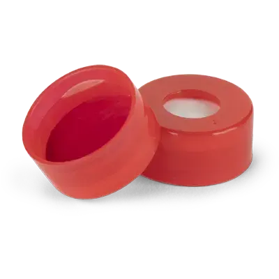 Verex Seal, 11mm Dia., Snap, PTFE/Silicone, Red, 100/Pk
