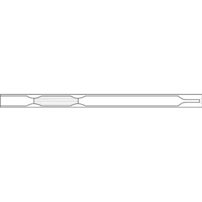 Liner for Agilent (4mm ID x 78.5mm L x 6.3mm OD), Split/Splitless, Single Taper w/Wool, FocusLiner, 5/Pk
