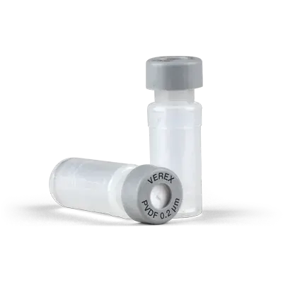 Verex Filter Vial Kit, PVDF 0.2µm,, Snap Cap with PTFE/Silicone, preSlit 100/PK, 100/Pk