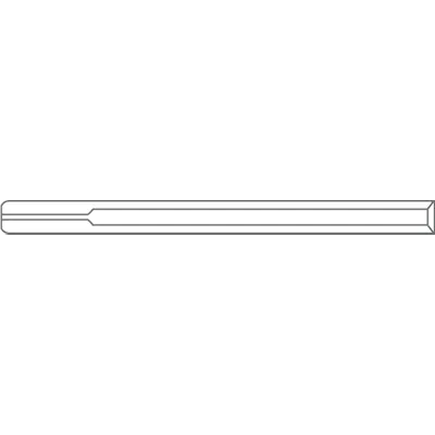 Liner for Thermo (3mm ID x 105mm L x 8mm OD), Splitless, Single Taper, 5/Pk