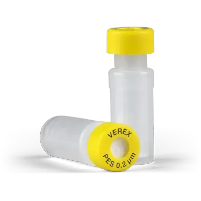 Verex Filter Vial Kit, PES 0.2µm,, Snap Cap with PTFE/Silicone, preSlit, 100/Pk