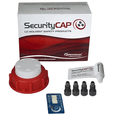 SecurityCAP Mobile Phase Starter Kit, 5-port DIN60/61 Cap and 6-month Safety Filter, ea