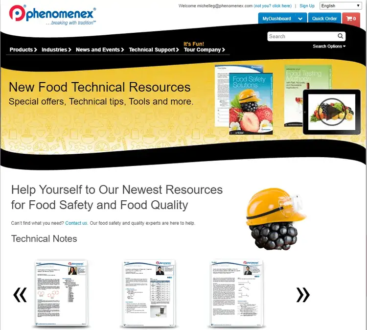 Food resource page