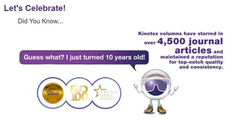 Kinetex core-shell LC technology celebration