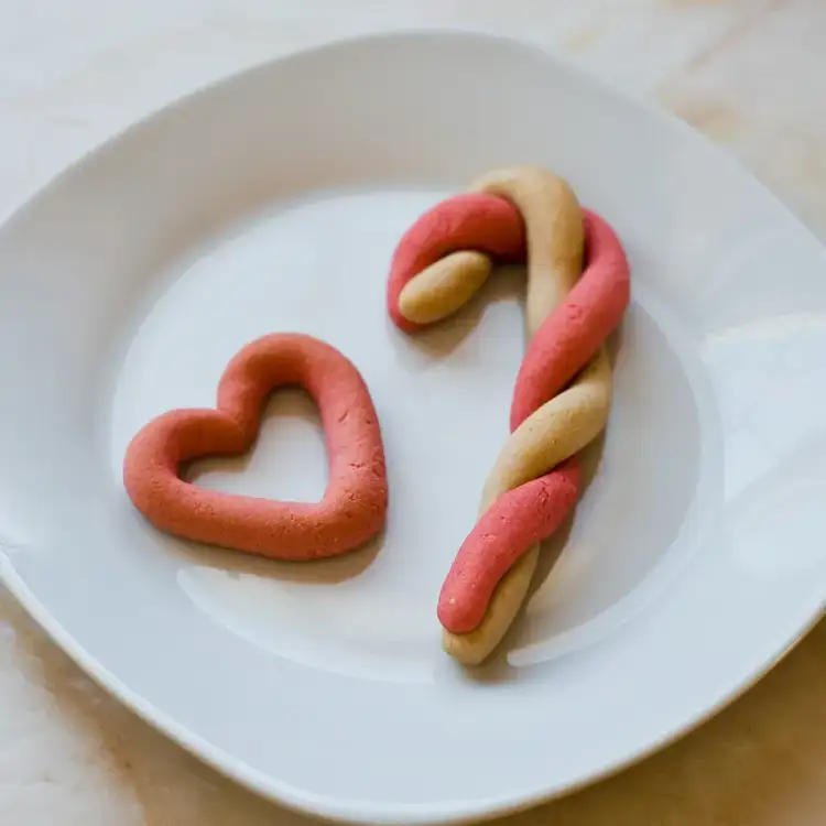 Candy cane cookies