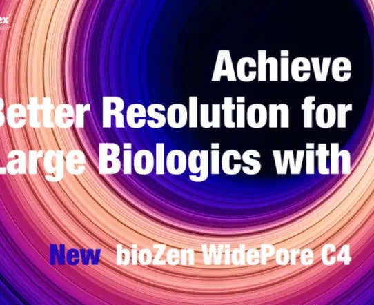 Wider Pore bioZen Column for Large Biologics