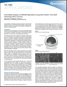 Food safety analysis technical application