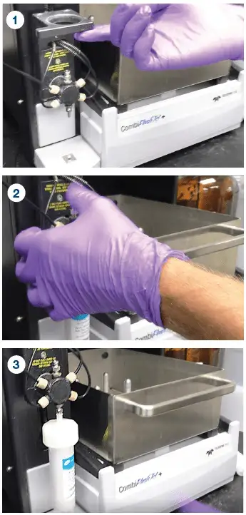 Steps to install your claricep flash column onto a combiflash Rf instrument