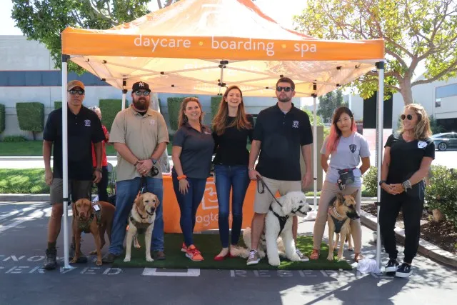 Next step service dogs visits with phenomenex and dogtopia