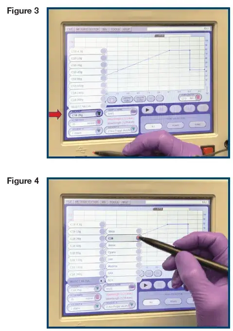 Steps to program your claricep flash column onto a combiflash Rf instrument